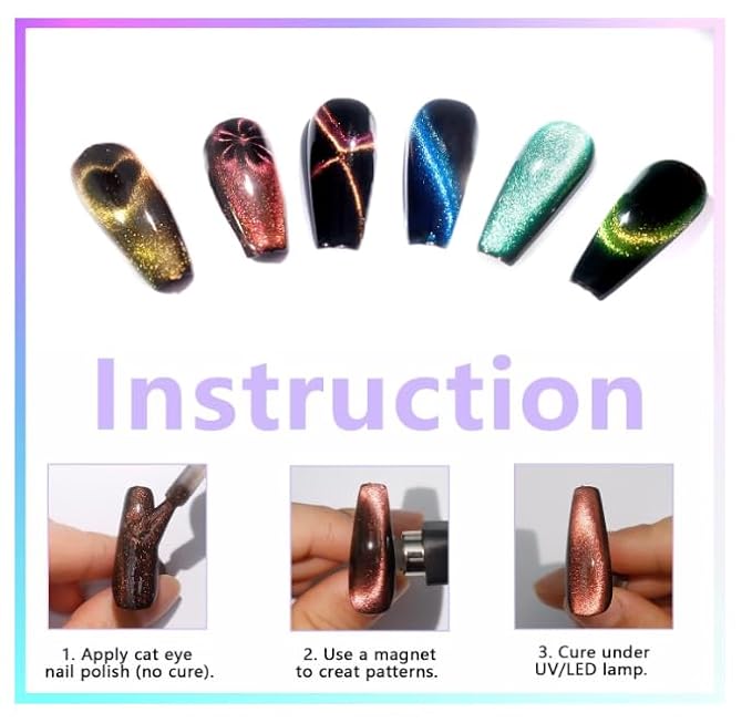 6-in-1 Cat Eye Magnet for Nails