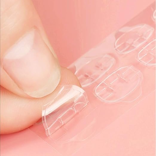 10 Sheets Double-Sided Nail Jelly Sticker Waterproof Breathable Glue