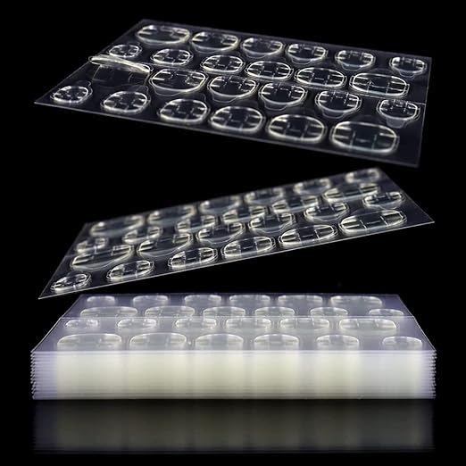 10 Sheets Double-Sided Nail Jelly Sticker Waterproof Breathable Glue
